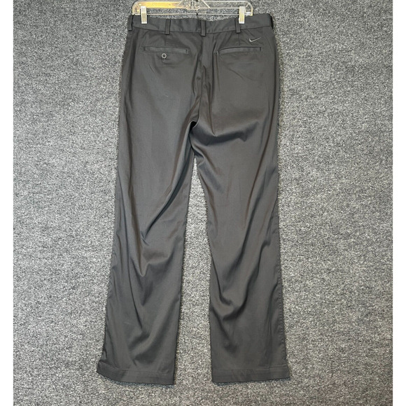 Nike Golf Pants Mens 33x32 Gray Performance Pants Golf Straight Leg Stretch - Picture 7 of 9